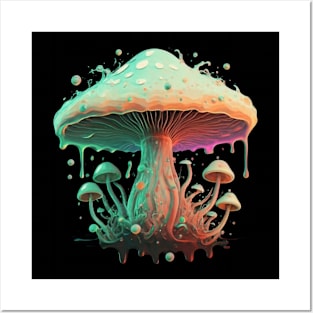 Space Magical Mushroom Posters and Art